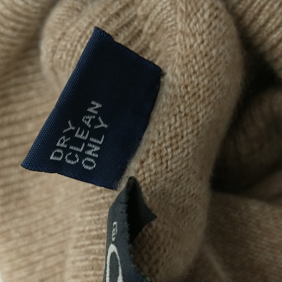 Soft Cashmere Turtleneck Neutral Beige Heather Natural Tan Quality Mid Thickness - Picture 11 of 11